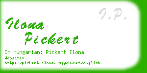 ilona pickert business card